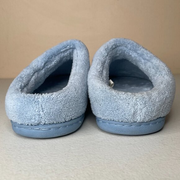 Tempur-Pedic Windsock Slippers Light Blue Terrycloth Size 7 - Picture 7 of 14